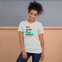 Load image into Gallery viewer, EAT SLEEP PRAY REPEAT SOLID Short-Sleeve Unisex T-Shirt