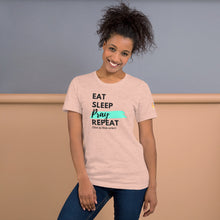 Load image into Gallery viewer, EAT SLEEP PRAY REPEAT SOLID Short-Sleeve Unisex T-Shirt