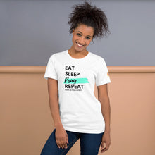 Load image into Gallery viewer, EAT SLEEP PRAY REPEAT SOLID Short-Sleeve Unisex T-Shirt